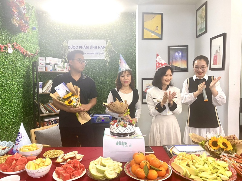Dược Phẩm Lĩnh Nam tổ chức sinh nhật tháng 3 cho cán bộ nhân viên công ty